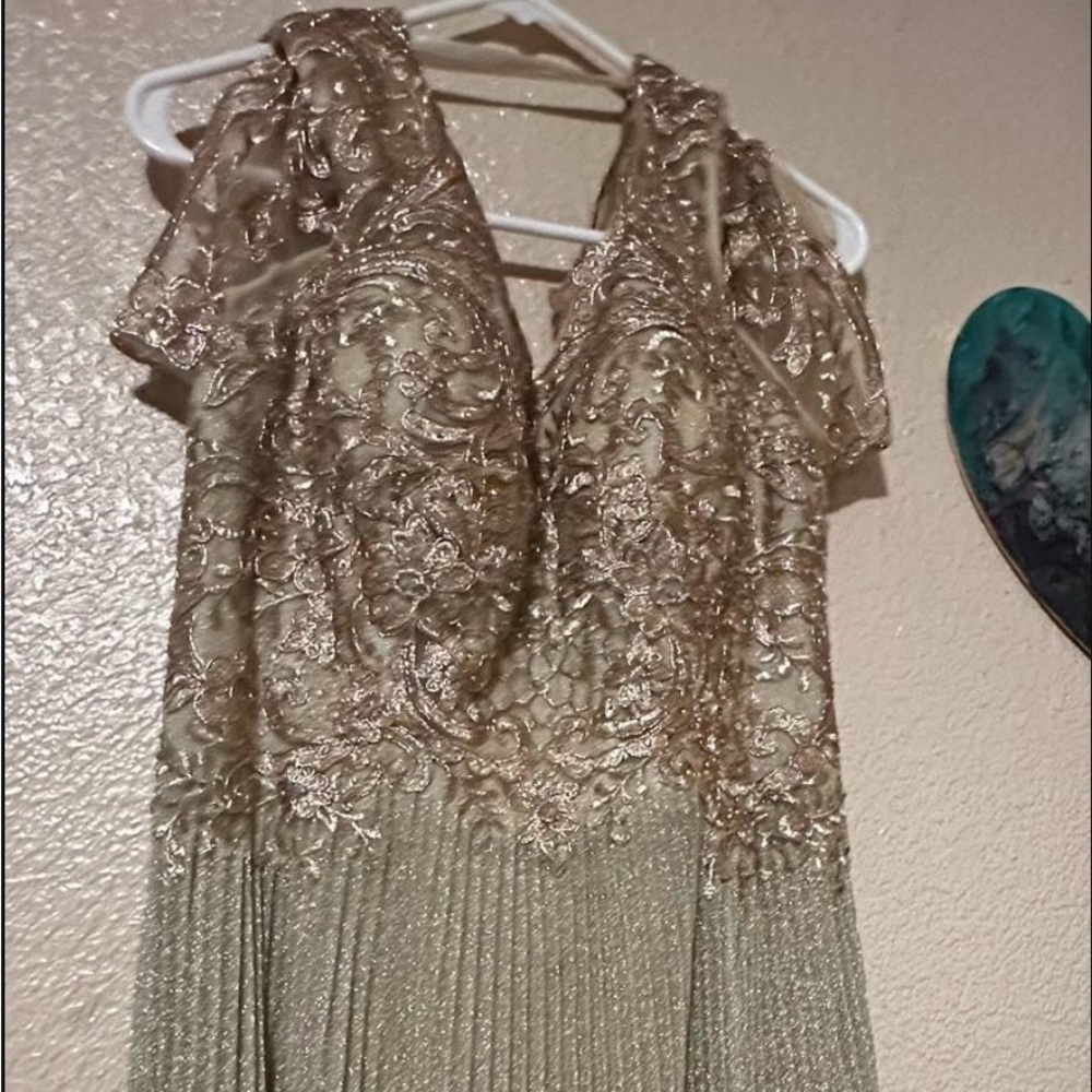 Gold dress